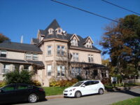 House, Rocheford square, cars