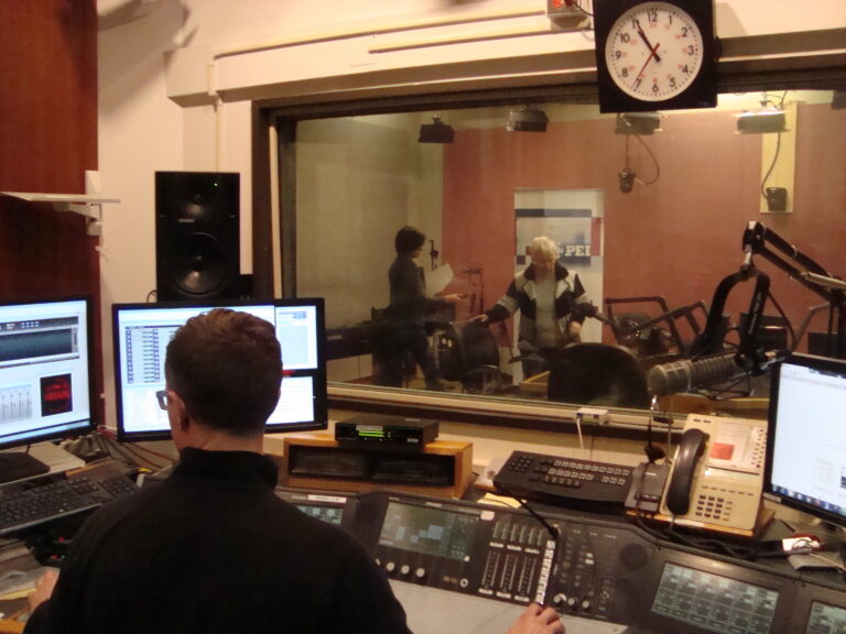 MW in CBC studio, 2016